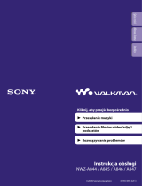 Sony NWZ-A845 Instrukcja obsługi