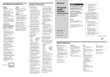 Sony CFD-E10 Instrukcja obsługi