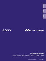 Sony NWZ-S739F Instrukcja obsługi