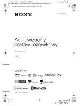 Sony XAV-601BT Instrukcja obsługi