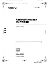 Sony CDX-GT23 Instrukcja obsługi