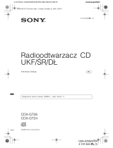 Sony CDX-GT24 Instrukcja obsługi