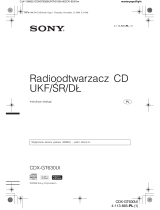 Sony CDX-GT630UI Instrukcja obsługi