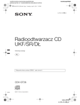 Sony CDX-GT26 Instrukcja obsługi