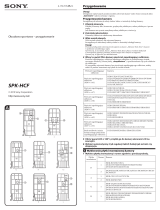 Sony SPK-HCF Skrócona instrukcja obsługi