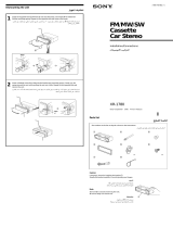 Sony XR-1780 Instrukcja instalacji