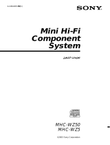 Sony MHC-WZ5 Instrukcja obsługi
