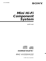 Sony MHC-VX222 Instrukcja obsługi