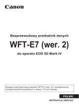 Canon Wireless File Transmitter WFT-E7 B Instrukcja obsługi