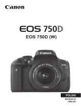 Canon EOS 750D Instrukcja obsługi