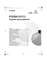 Canon PIXMA MP810 instrukcja