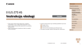 Canon IXUS 275 HS Instrukcja obsługi
