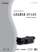 Canon LEGRIA HF G40 Instrukcja obsługi