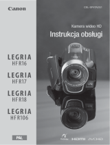 Canon LEGRIA HF R16 Instrukcja obsługi