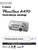 Canon PowerShot A470 instrukcja