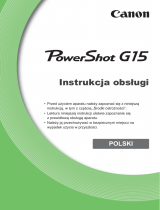 Canon PowerShot G15 Instrukcja obsługi