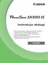 Canon PowerShot SX500 IS Instrukcja obsługi