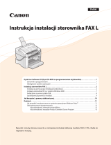 Canon i-SENSYS FAX-L150 Instrukcja instalacji