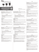 Nikon Eyepieces SEP Instrukcja obsługi