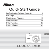Nikon COOLPIX S2800 Skrócona instrukcja obsługi
