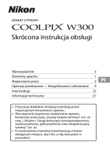 Nikon COOLPIX W300 Skrócona instrukcja obsługi