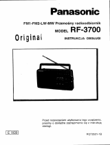 Panasonic RF3700 Instrukcja obsługi