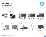HP ENVY 23 23-inch IPS LED Backlit Monitor with Beats Audio Skrócona instrukcja obsługi