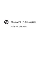 HP Z Display Z22i 21.5-inch IPS LED Backlit Monitor instrukcja