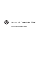 HP DreamColor Z24x Display instrukcja