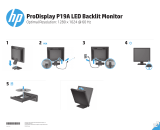 HP ProDisplay P19A 19-inch LED Backlit Monitor Instrukcja instalacji