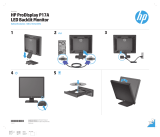HP ProDisplay P17A 17-inch 5:4 LED Backlit Monitor Skrócona instrukcja obsługi