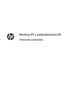 HP Pavilion 27xw 27-inch IPS LED Backlit Monitor instrukcja