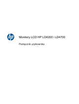HP LD4200 42-inch Widescreen LCD Digital Signage Display Instrukcja obsługi