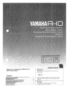 Yamaha R-10 Instrukcja obsługi