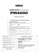 Yamaha PW4000 Instrukcja obsługi