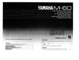 Yamaha M-60 Instrukcja obsługi