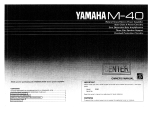 Yamaha M-40 Instrukcja obsługi