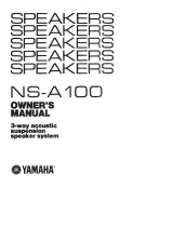 Yamaha NS-A100 Instrukcja obsługi