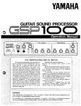 Yamaha GSP100 Instrukcja obsługi