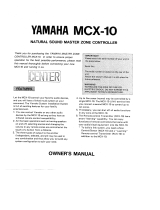 Yamaha MCX-10 Instrukcja obsługi