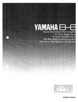 Yamaha B-6 Instrukcja obsługi