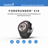 Garmin Forerunner 410 Instrukcja obsługi