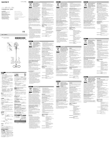 Sony MUC-S20BL1 Instrukcja obsługi