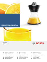 Bosch MCP72GPB Instrukcja obsługi