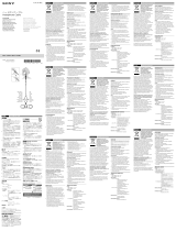 Sony MUC-S12BL1 Instrukcja obsługi