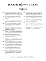 Sanus VISIONMOUNT FLAT PANEL WALL MOUNT-VMPL50 Instrukcja obsługi