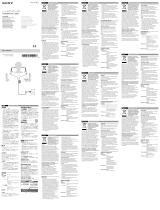 Sony MUC-M12SM2 Instrukcja obsługi