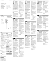 Sony MUC-S12SM1 Instrukcja obsługi