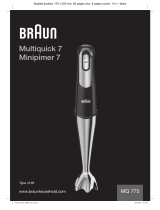 Braun MQ775 Instrukcja obsługi