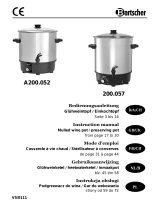 Bartscher A200.052 Instrukcja obsługi